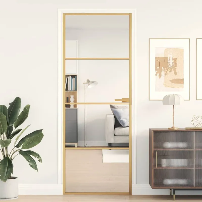 Innentür Schlank Golden 76x201,5 cm Hartvetro e alluminio