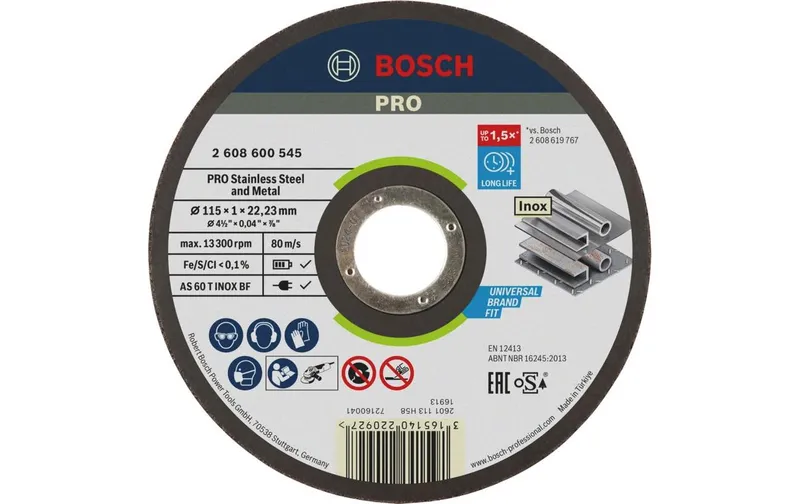 Bosch Professional Trennscheibe gerade Expert for Inox, 115 x 1 mm