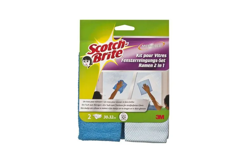 Scotch-Brite Fensterreinigungstuch Scotch-Brite Mikrofaser Set, 2 pièces