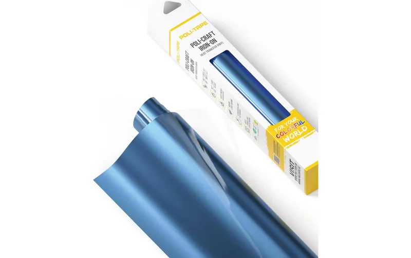Poli-Tape Aufbügelfolie Poli-Flex turbo, 30.5 x 122 cm, Bright Blue