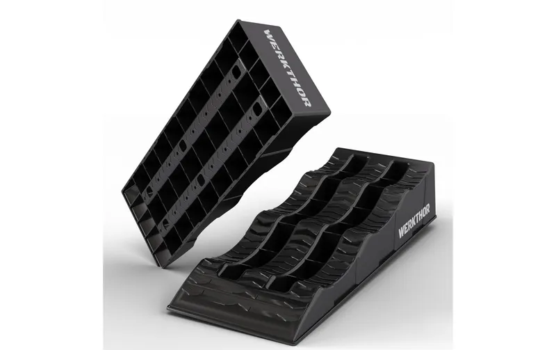 Werkthor Flache Auffahrkeile 2er Set, Schwarz