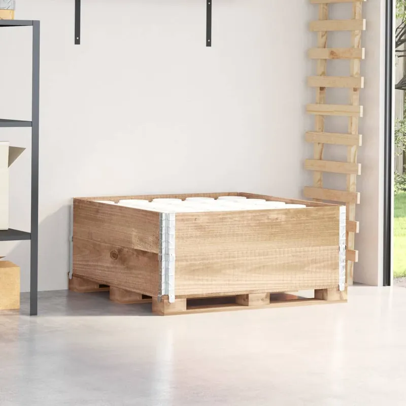 Paletten-Aufsatzrahmen 2 Stk. 100x100 cm legno massiccio pino