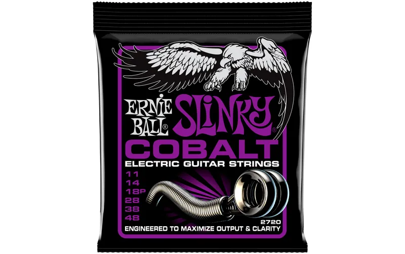 Ernie Ball Gitarrensaiten 2720 Slinky Cobalt – Power 11-48