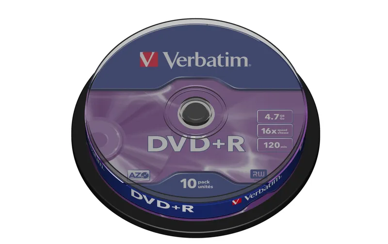 Verbatim DVD+R 4.7 GB, Spindel (10 pièces)
