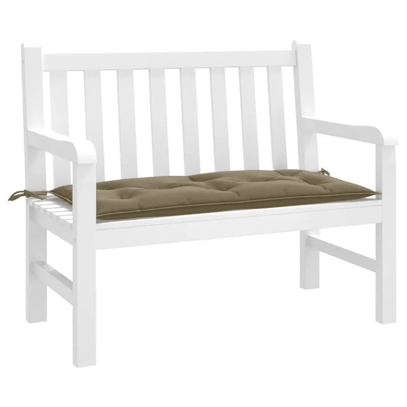 Gartenbank-Auflage Melange Taupe 100x50x7 cm tessuto