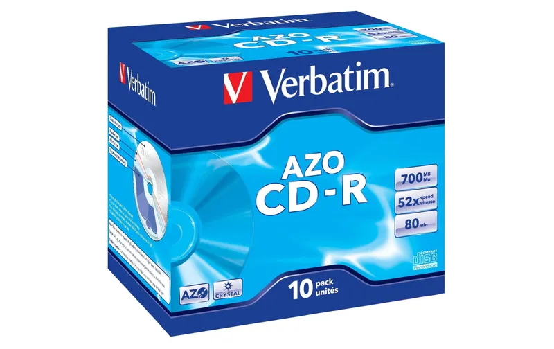 Verbatim CD-R AZO 0.7 GB, Jewelcase (10 pezzi)
