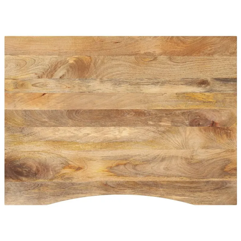 Schreibtischplatte con Aussparung 100x80x2,5cm legno massiccio Mango