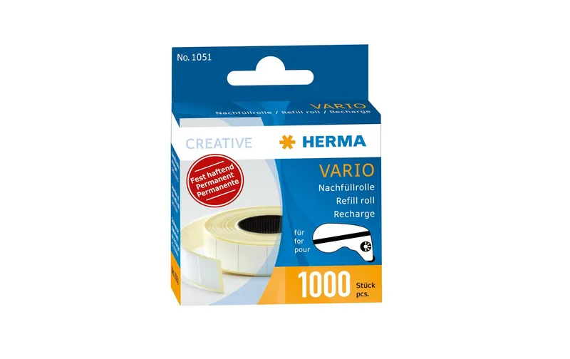 HERMA Nachfüllkartusche Vario Permanent 1000 Klebestücke