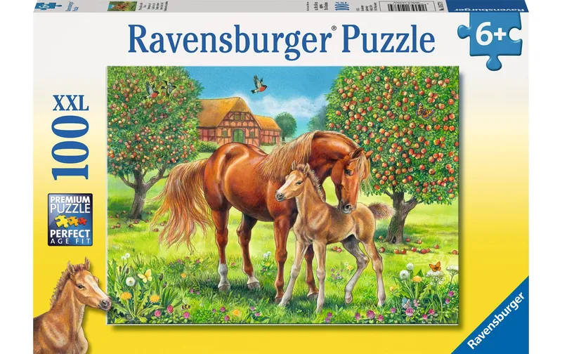 Ravensburger Puzzle Pferdeglück auf il Wiese 100 XXL Teile