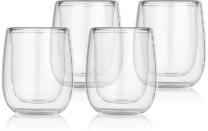 GOURMETmaxx Espresso Becher 80 ml, 4 pieces, transparent