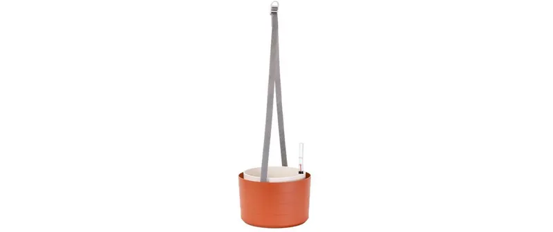 Plastia Bewässerungshängeampel Berberis 26 cm drei Bänder brun
