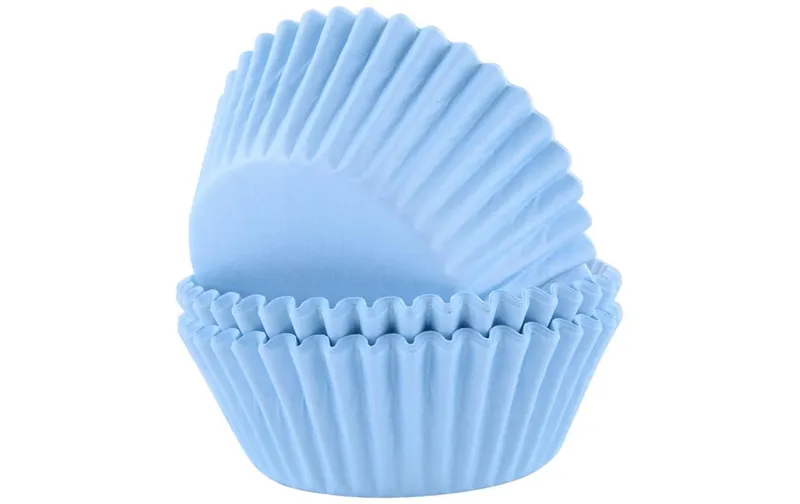 PME Cupcake Backform Hellblau, 60 pièces