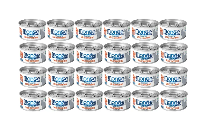 Monge Nassfutter Katze Monoprotein Truthahn 24 x 80 g