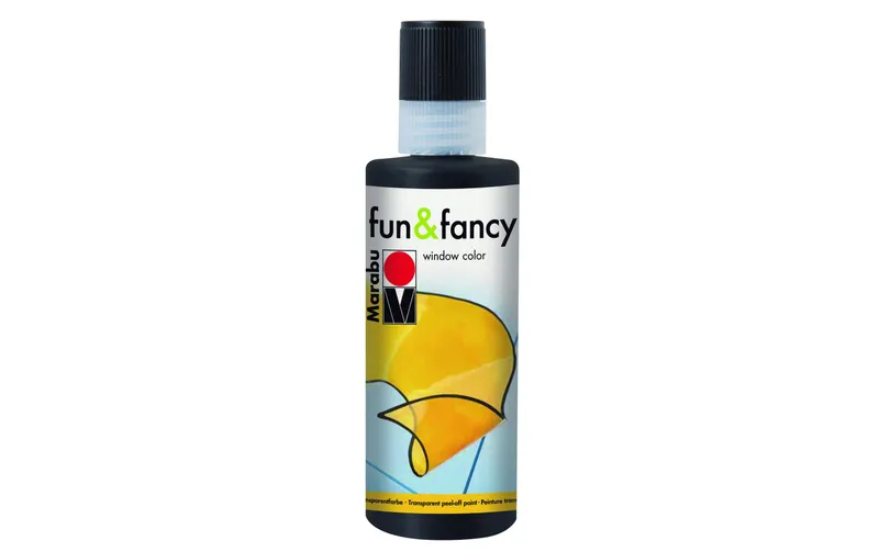 Marabu Fensterfarbe Fun & Fancy Window Color 80 ml, black