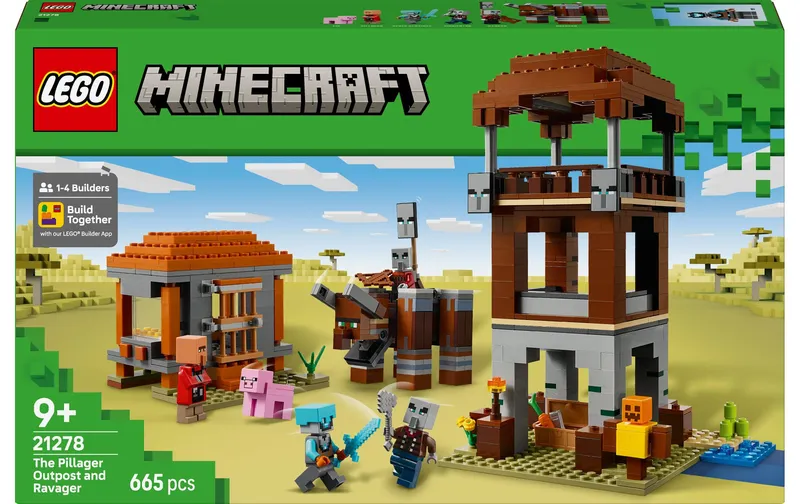 LEGO® Minecraft un Verwüster am Plünderer-Aussenposten 21278