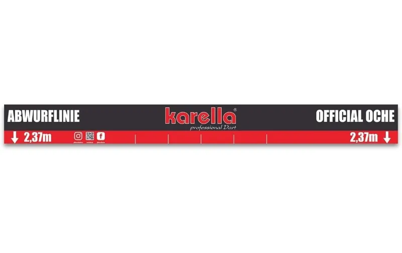 Karella Abwurflinie official oche, 237 cm
