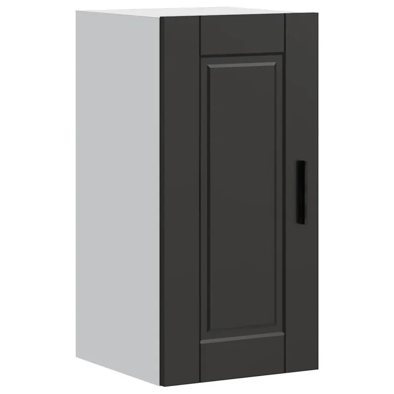 Küchen-Hängeschrank Porto black engineered wood