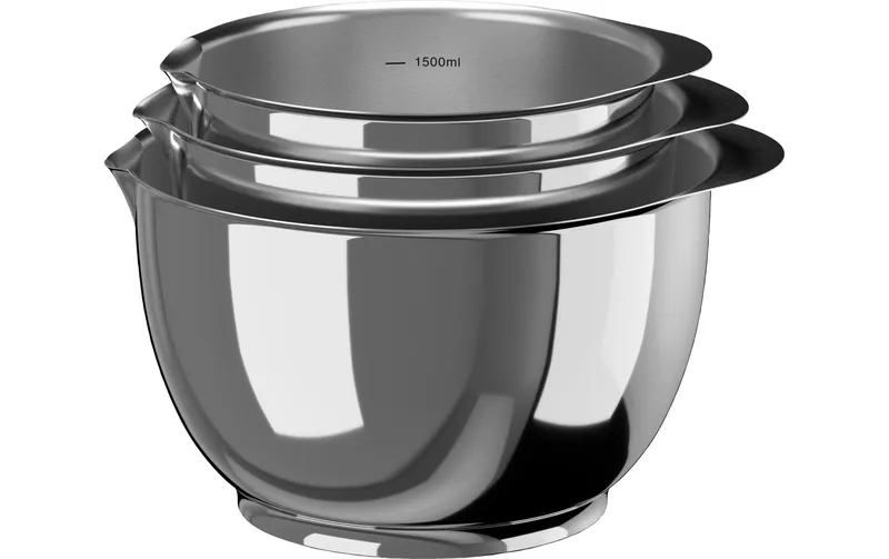 Rosti Rührschüssel-Set Margrethe 1.5 l/2 l/3 l, Edelstahl