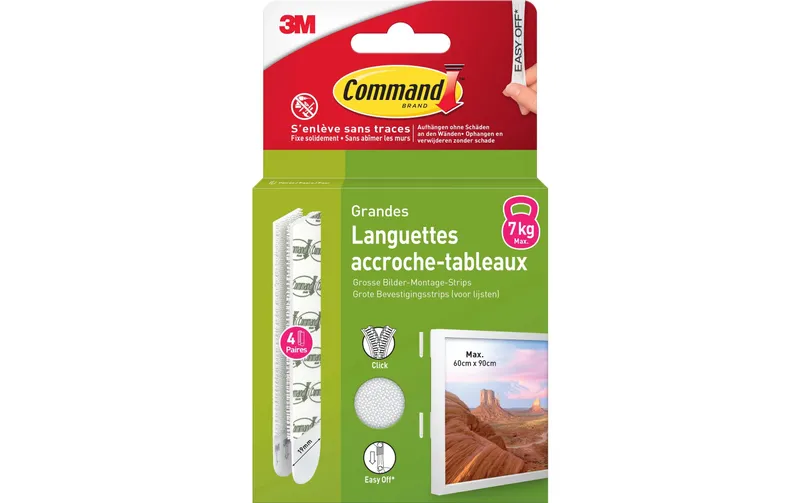 Command Command Bilder-Montage-Strips 4 Paare, blanc