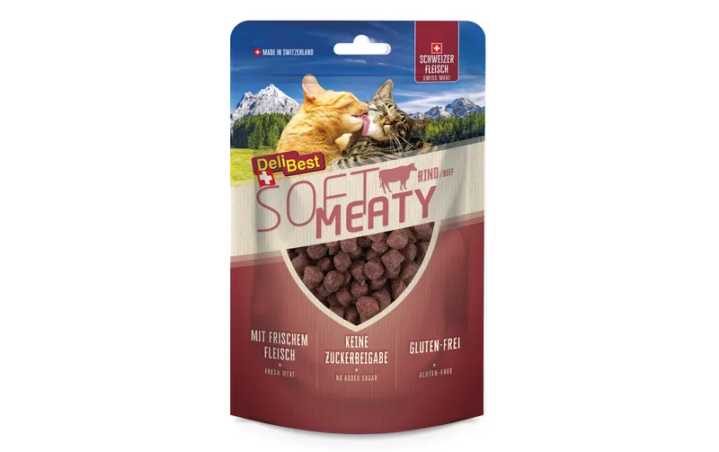 DeliBest Soft Meatys aus Schweizer Rindfleisch, 100 g