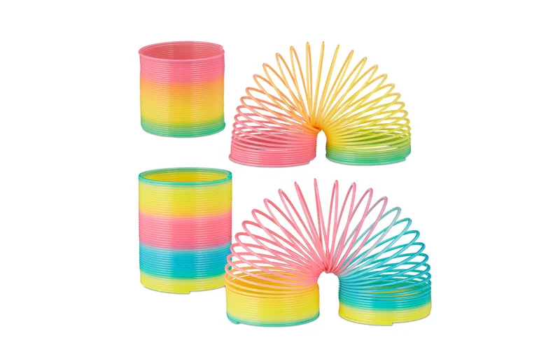 relaxdays Regenbogenspirale 4er-set