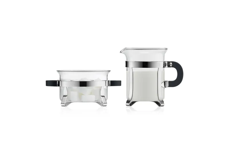 Bodum Zucker-et-Milchkännchen-Set Chambord Verchromt, 2-teilig