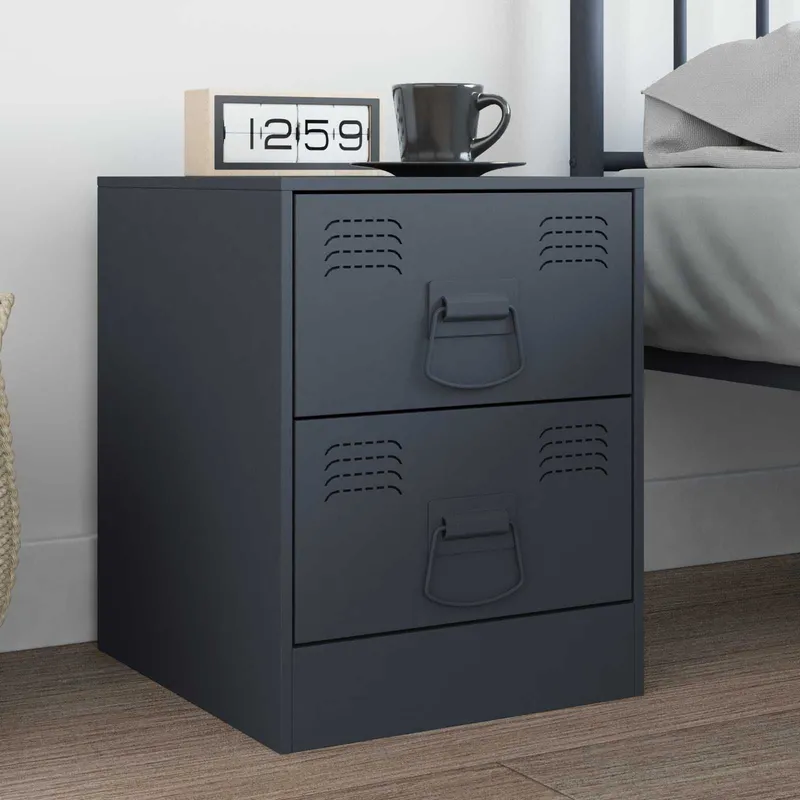 Poignées de Cabinet Anthracite 85 x 45 mm Métал