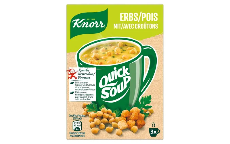 Knorr Quick Soup Erbs con Croûtons 3 Portionen