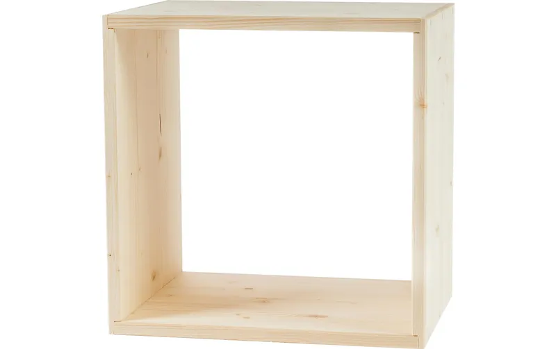 Holz Zollhaus Regal Lotti 40 x 40 x 30 cm, naturale