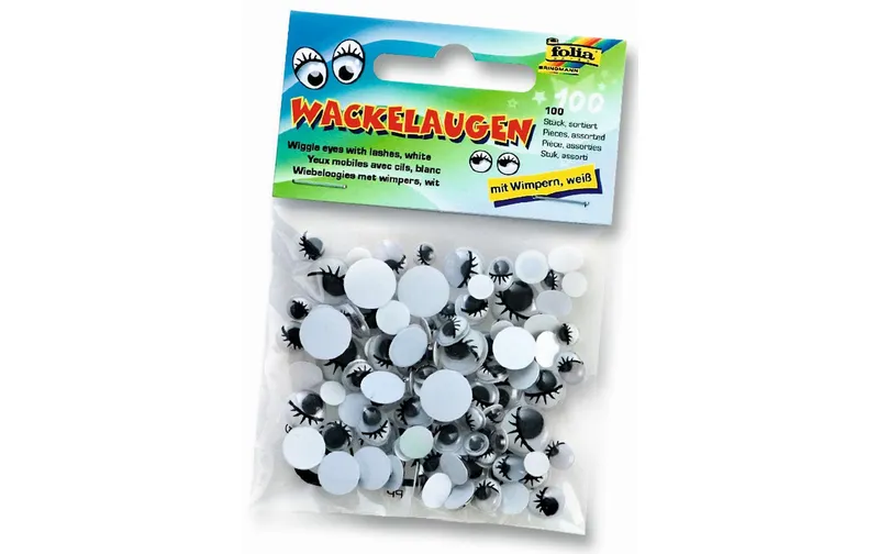 Folia Wackelaugen 100 pezzi