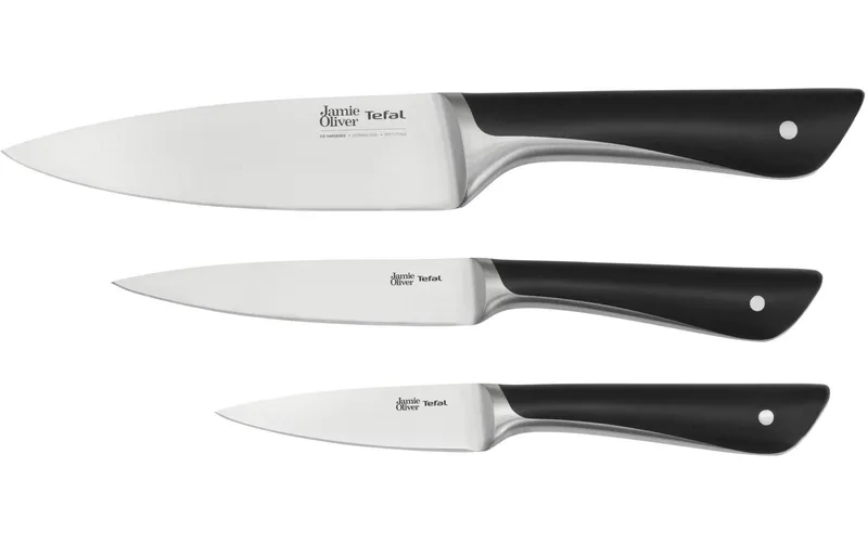 Tefal Messer-Set Jamie Oliver 3-teilig, Schwarz