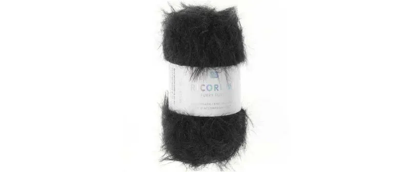 Rico Design Wolle Ricorumi Furry Furry nero