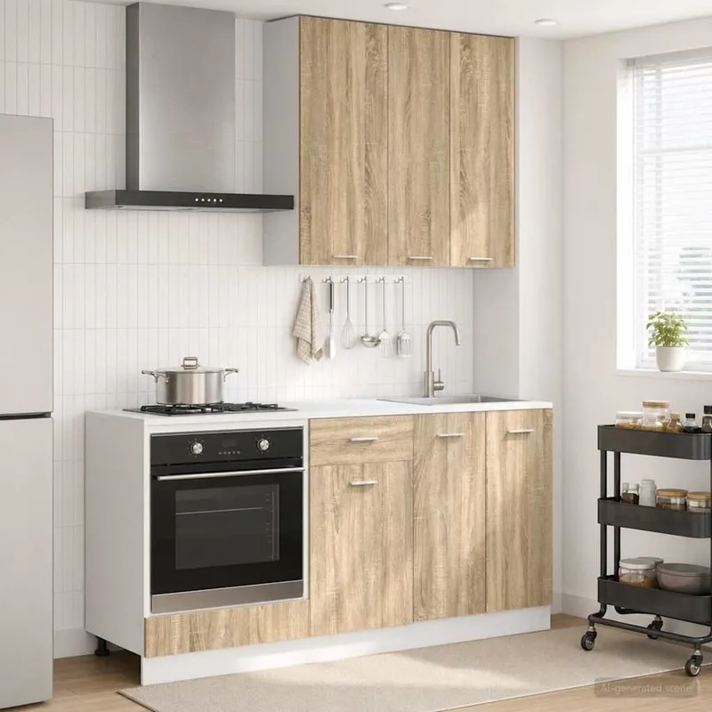 Kücheneinheit LYON 5 stk. Sonoma-Eiche derivato del legno