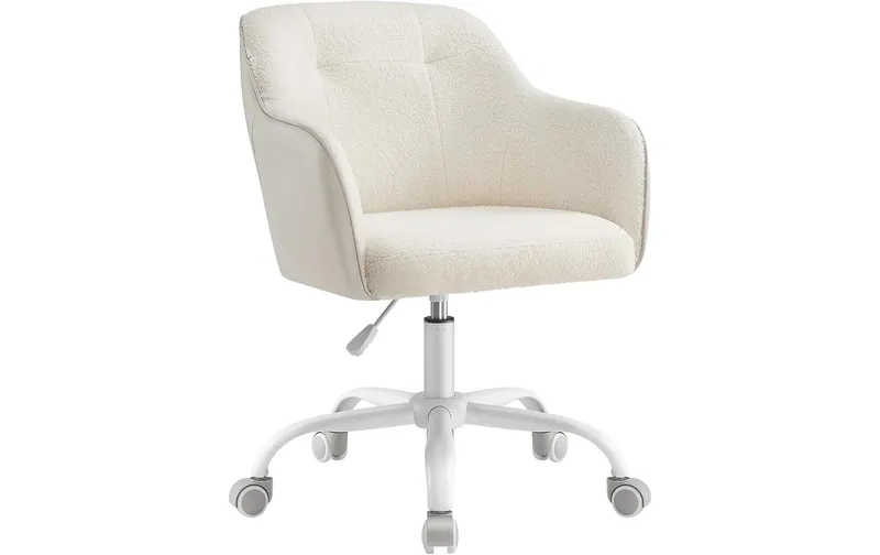 Songmics chaise de bureau avec Fusskreuz, Capuccino
