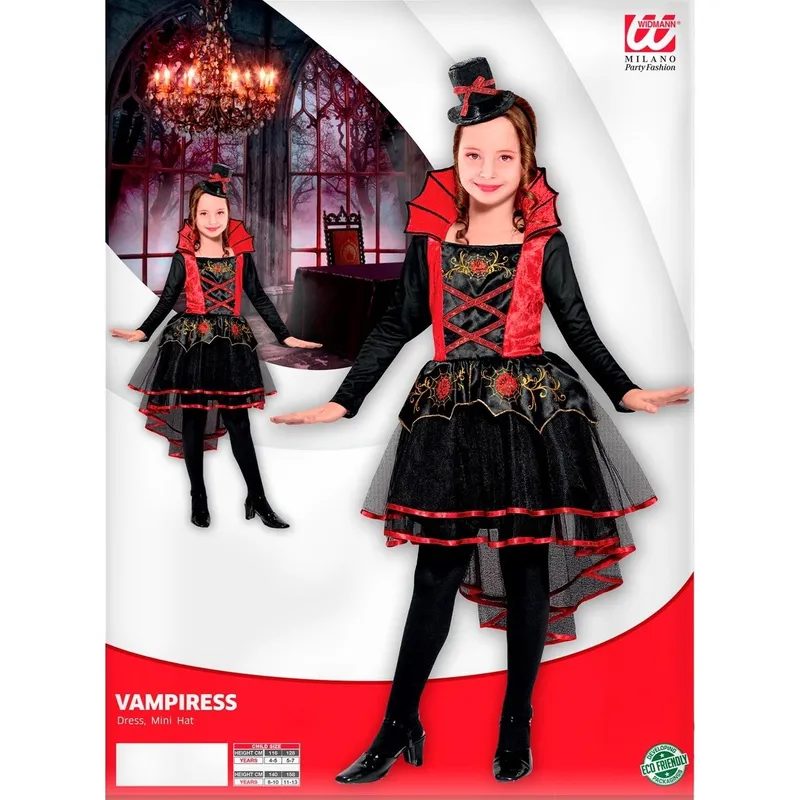 Kinderkostüm Vampirin 116cm