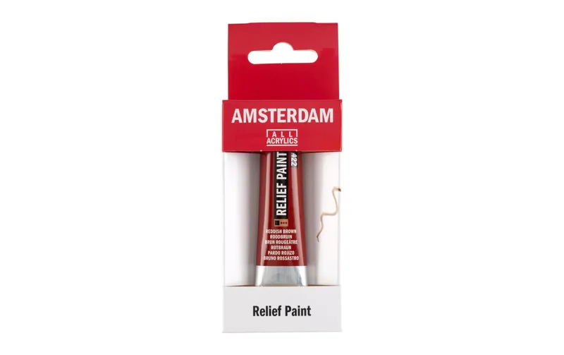 Amsterdam Acrylfarbe Reliefpaint 422 20 ml, rougebraun