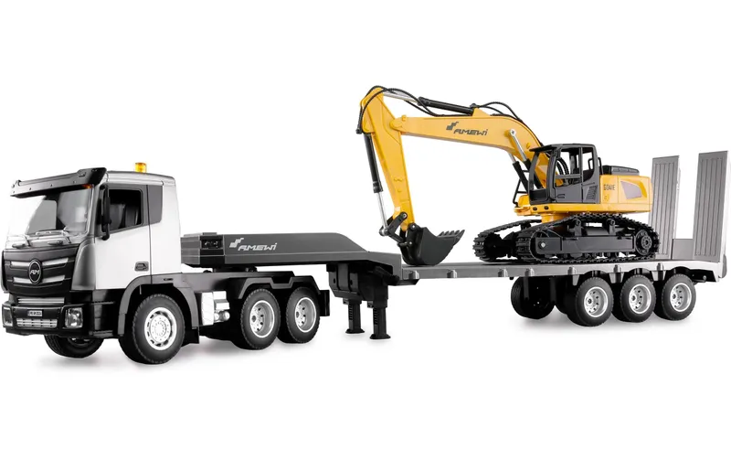 Amewi Lastwagen G836E Zugmaschine and Bagger Set RTR