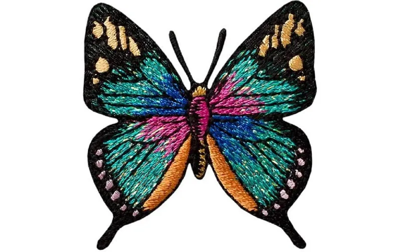 Mono-Quick Aufbügelbild Schmetterling Glitzer 1 pieces