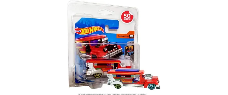 EvoRetro Acryl Box PET Blisters Hot Wheels European Series 50er-Pack