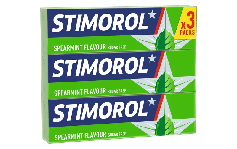 Stimorol Kaugummi Spearmint zuckerfrei 3 x 14 g