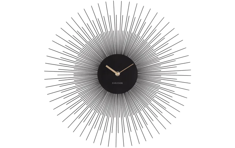 KARLSSON Wanduhr Peony Ø 45 cm, noir