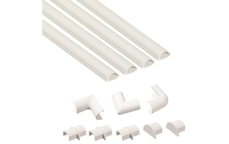 STEFFEN Kabelkanal D-Line 20 x 10 mm, 1 m, Weiss