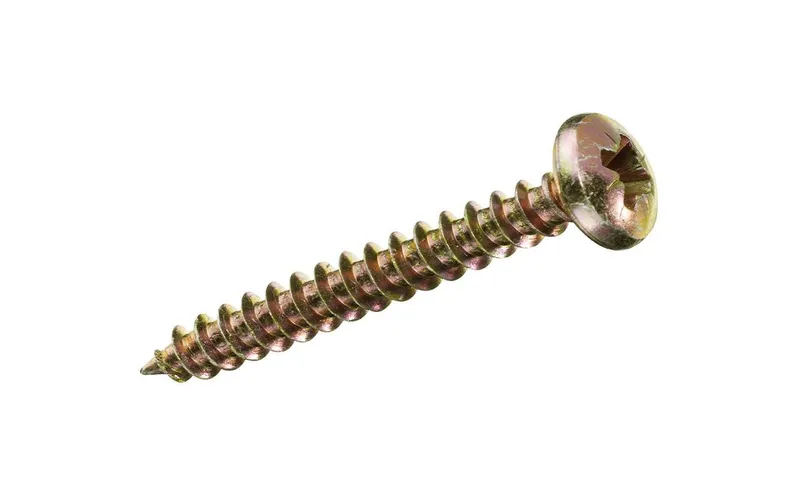 FTM Spanplattenschrauben Pan Head 3 x 12 mm Stahl, 30 pièces