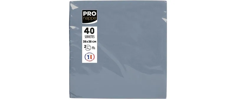 PRO nappe Papierservietten grigio 38 cm x 38 cm, 40 pezzi