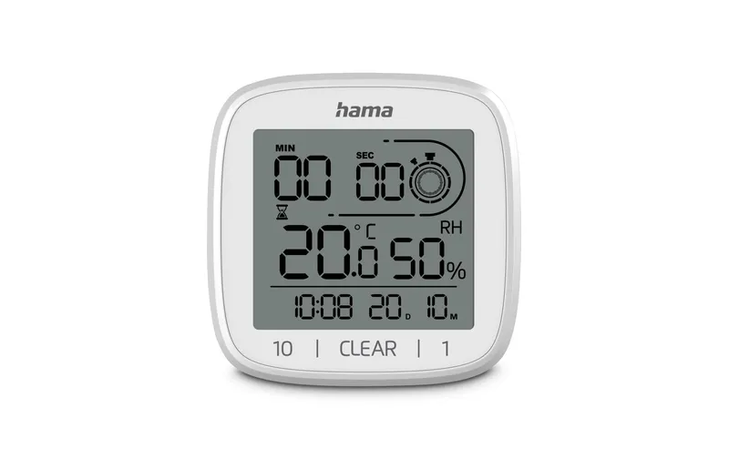 Hama Badezimmeruhr Zypern grey/white