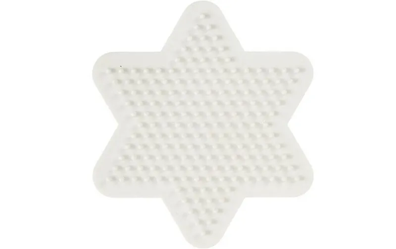 Creativ Company Bügelperlen Platten Nabbi Stern blanc