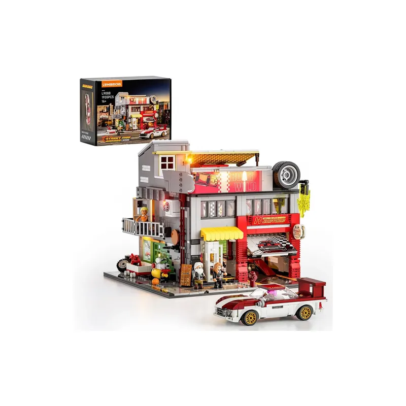 Lumibricks Street MOD Garage Retro House