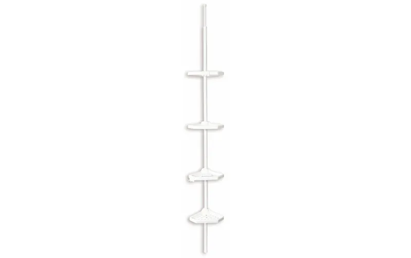 MSV Duschmittelhalter 4 Körbe, Weiss