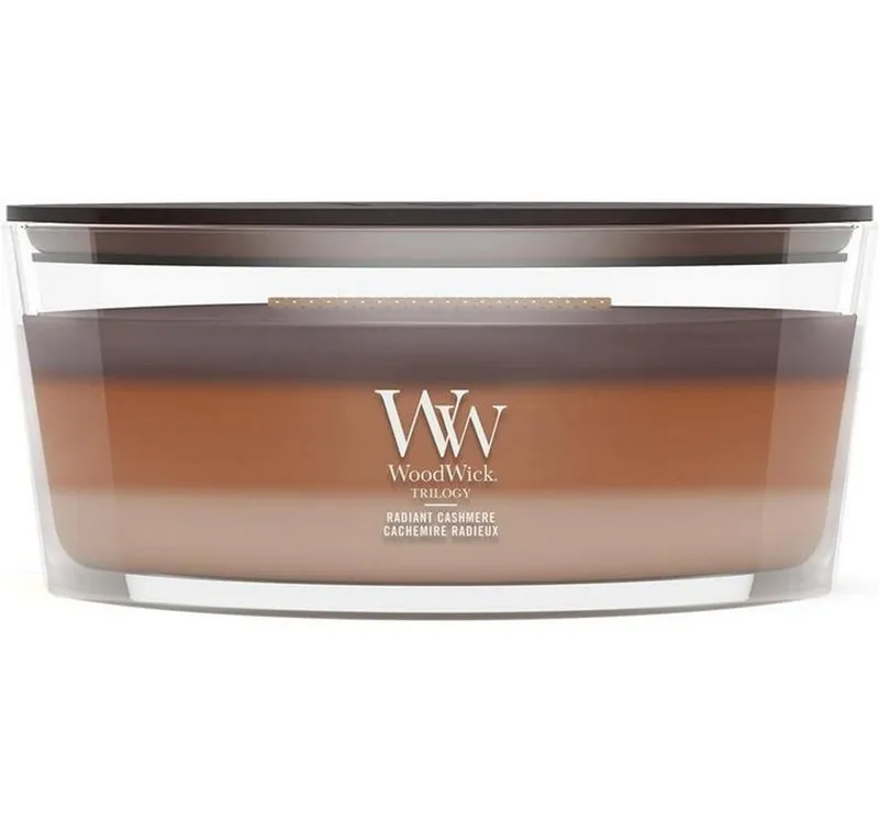 Woodwick Duftkerze Radiant Cashmere Trilogy Ellipse