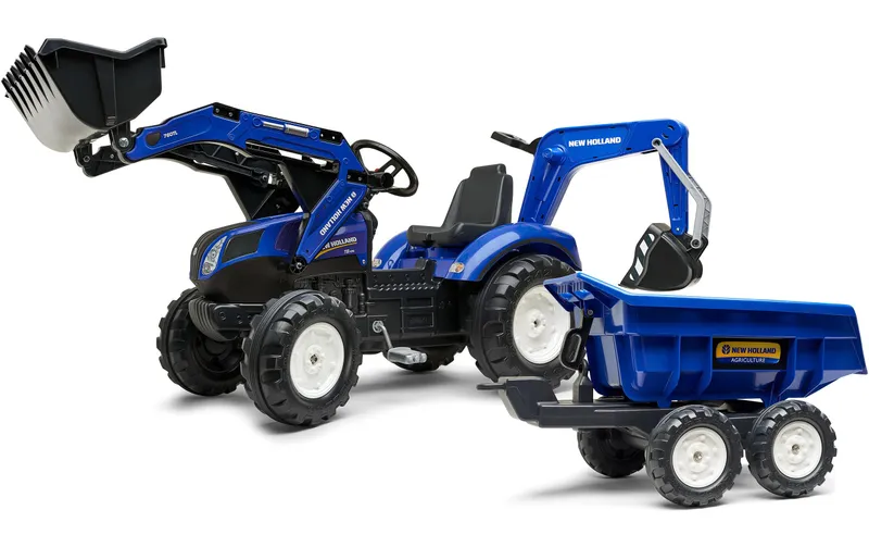 Falk New Holland Traktor + Anh. XXL